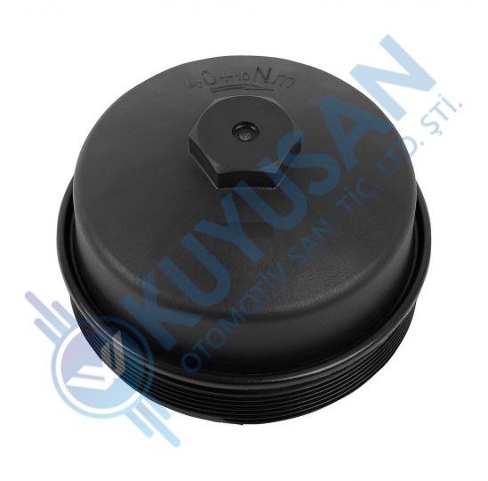 Oil filter cover, plastic